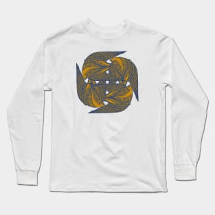 Lovely yellow birds in the air Long Sleeve T-Shirt